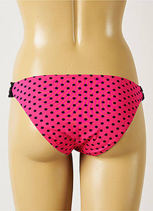 Bas de maillot de bain effet matière satinée bikini rose BANANA MOON femme