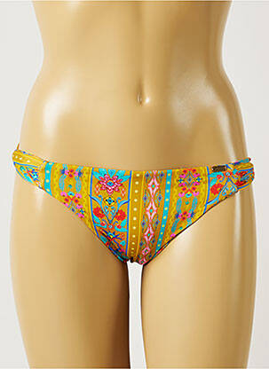 Bas de maillot de bain imprimé fantaisie culotte jaune BANANA MOON femme