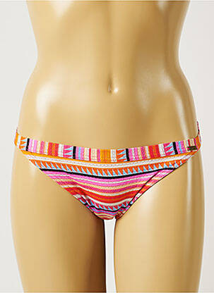 Bas de maillot de bain effet matière satinée bikini orange BANANA MOON femme