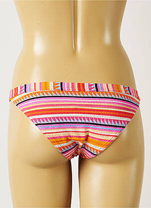 Bas de maillot de bain effet matière satinée bikini orange BANANA MOON femme