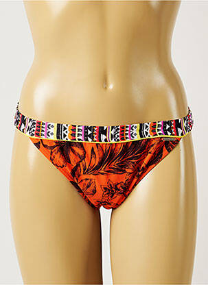 Bas de maillot de bain imprimé tie and dye bikini orange BANANA MOON femme