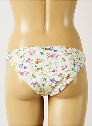 Bas de maillot de bain imprimé fleurs bikini beige BANANA MOON femme