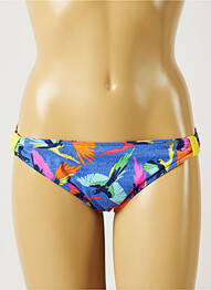 Bas de maillot de bain effet matière satinée culotte bleu BANANA MOON femme