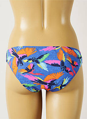 Bas de maillot de bain effet matière satinée culotte bleu BANANA MOON femme