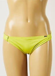 Bas de maillot de bain effet matière satinée culotte vert BANANA MOON femme