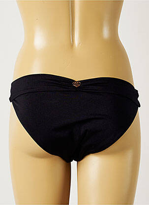 Bas de maillot de bain effet matière satinée bikini noir BANANA MOON femme