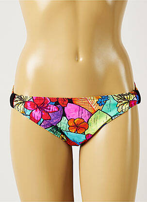Bas de maillot de bain imprimé fleurs culotte vert BANANA MOON femme