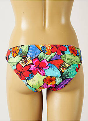 Bas de maillot de bain imprimé fleurs culotte vert BANANA MOON femme