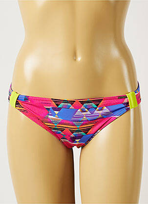 Bas de maillot de bain imprimé fantaisie culotte rose BANANA MOON femme