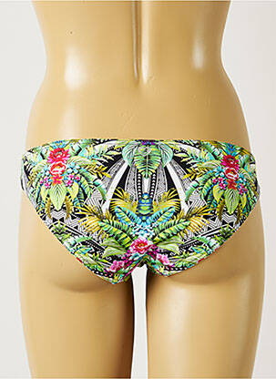 Bas de maillot de bain imprimé tie and dye culotte vert BANANA MOON femme