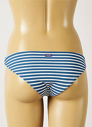 Bas de maillot de bain effet matière satinée culotte bleu BANANA MOON femme