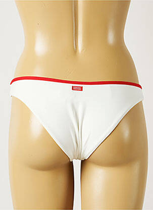 Bas de maillot de bain effet matière satinée culotte blanc BANANA MOON femme