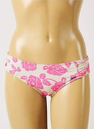 Bas de maillot de bain imprimé fleurs culotte rose BANANA MOON femme