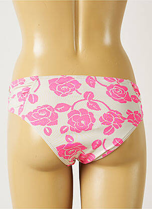 Bas de maillot de bain imprimé fleurs culotte rose BANANA MOON femme