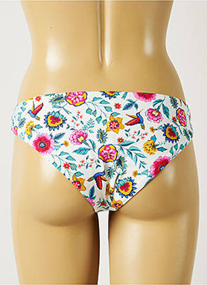 Bas de maillot de bain imprimé fleurs culotte blanc BANANA MOON femme