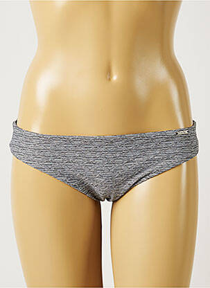 Bas de maillot de bain tissage texturé culotte gris BANANA BEAUTY femme