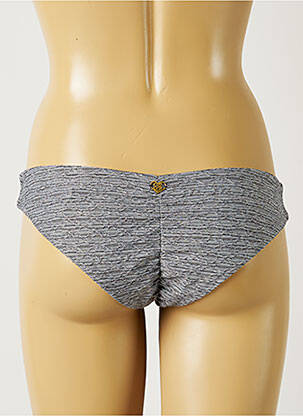 Bas de maillot de bain tissage texturé culotte gris BANANA BEAUTY femme