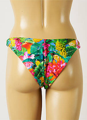 Bas de maillot de bain imprimé tie and dye culotte vert BANANA MOON femme