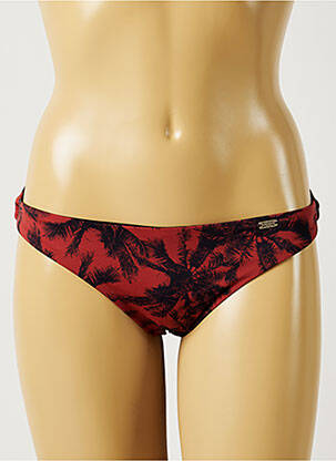 Bas de maillot de bain imprimé tie and dye culotte rouge BANANA MOON femme