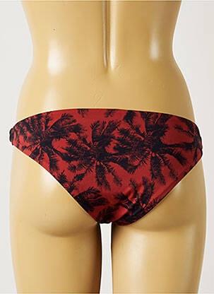Bas de maillot de bain imprimé tie and dye culotte rouge BANANA MOON femme