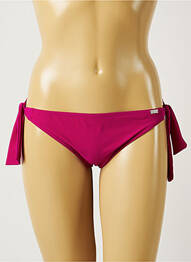 Bas de maillot de bain effet matière satinée bikini violet BANANA MOON femme