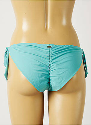 Bas de maillot de bain effet matière satinée culotte bleu BANANA MOON femme