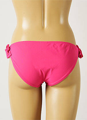 Bas de maillot de bain effet matière satinée bikini rose BANANA MOON femme