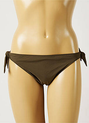 Bas de maillot de bain fermeture liens à nouer bikini vert BANANA MOON femme