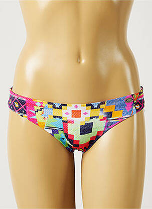 Bas de maillot de bain imprimé fantaisie culotte rose BANANA MOON femme
