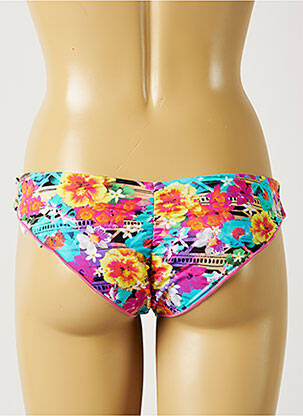 Bas de maillot de bain imprimé fleurs culotte rose BANANA MOON femme