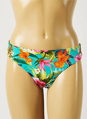 Bas de maillot de bain imprimé tie and dye culotte bleu BANANA MOON femme