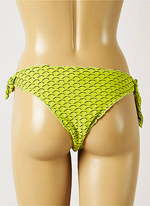 Bas de maillot de bain tissage texturé bikini vert BANANA MOON femme