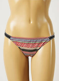 Bas de maillot de bain imprimé rayures bikini rouge BANANA MOON femme