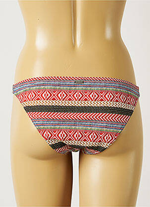 Bas de maillot de bain effet matière satinée bikini rouge BANANA MOON femme