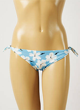 Bas de maillot de bain imprimé fleurs bikini bleu BANANA MOON femme
