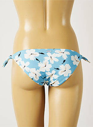 Bas de maillot de bain imprimé fleurs bikini bleu BANANA MOON femme