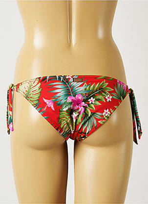 Bas de maillot de bain imprimé tie and dye bikini rouge BANANA MOON femme