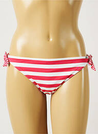 Bas de maillot de bain imprimé rayures bikini rose BANANA MOON femme