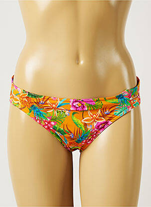 Bas de maillot de bain imprimé tie and dye culotte orange BANANA MOON femme
