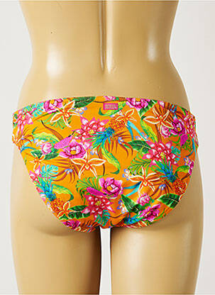 Bas de maillot de bain imprimé tie and dye culotte orange BANANA MOON femme