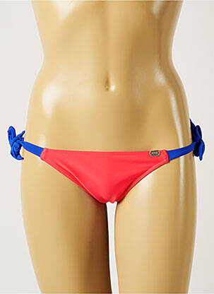 Bas de maillot de bain effet matière satinée bikini rose BANANA MOON femme