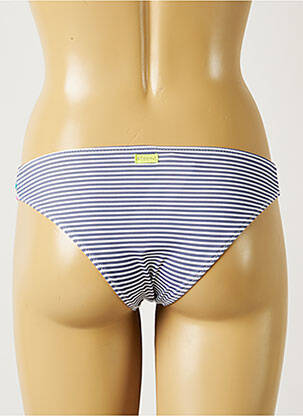 Bas de maillot de bain effet matière satinée bikini bleu BANANA MOON femme