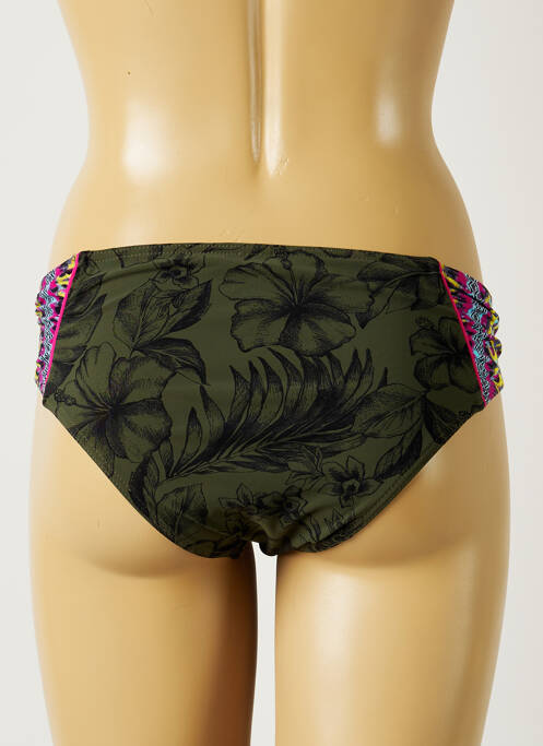 Bas de maillot de bain imprimé tie and dye culotte vert BANANA MOON femme