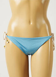 Bas de maillot de bain tissage satiné bikini bleu BANANA MOON femme