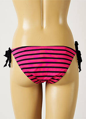 Bas de maillot de bain tissage satiné bikini rose BANANA MOON femme