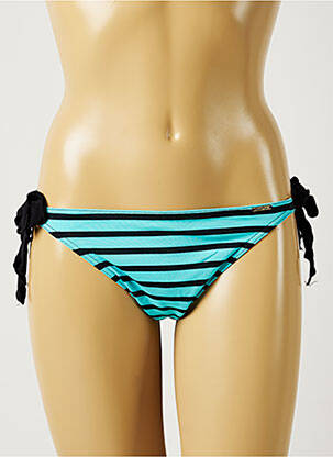 Bas de maillot de bain imprimé rayures bikini bleu BANANA MOON femme