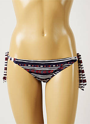 Bas de maillot de bain fermeture liens à nouer bikini bleu BANANA MOON femme