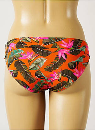 Bas de maillot de bain imprimé tie and dye culotte orange BANANA MOON femme
