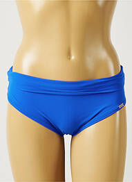 Bas de maillot de bain tissage satiné culotte bleu BANANA MOON femme