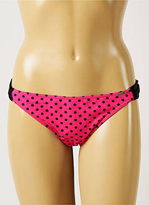 Bas de maillot de bain tissage satiné culotte rose BANANA MOON femme